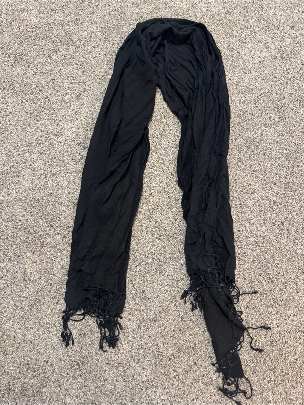 Black Lightweight Scarf - Unbranded